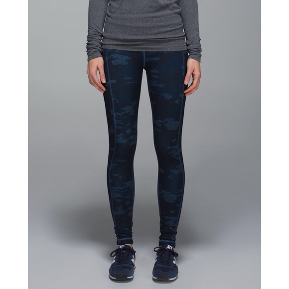 lululemon athletica Pants - Lululemon Speed Tight Camo Blue Oil Slick Inkwell